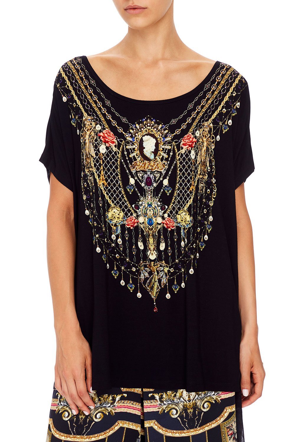 CAMILLA LOOSE FIT TEE FRIEND IN FLORA