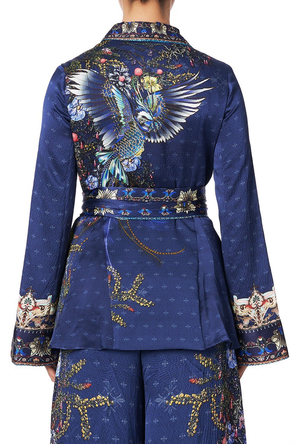 LOOSE JACKET WITH GODETS SOUTHERN TWILIGHT