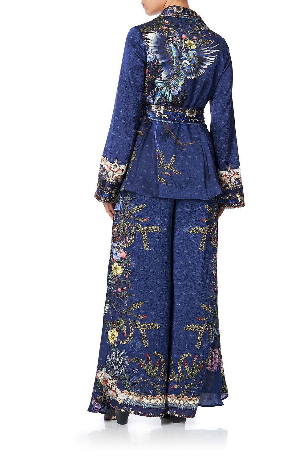 LOOSE JACKET WITH GODETS SOUTHERN TWILIGHT