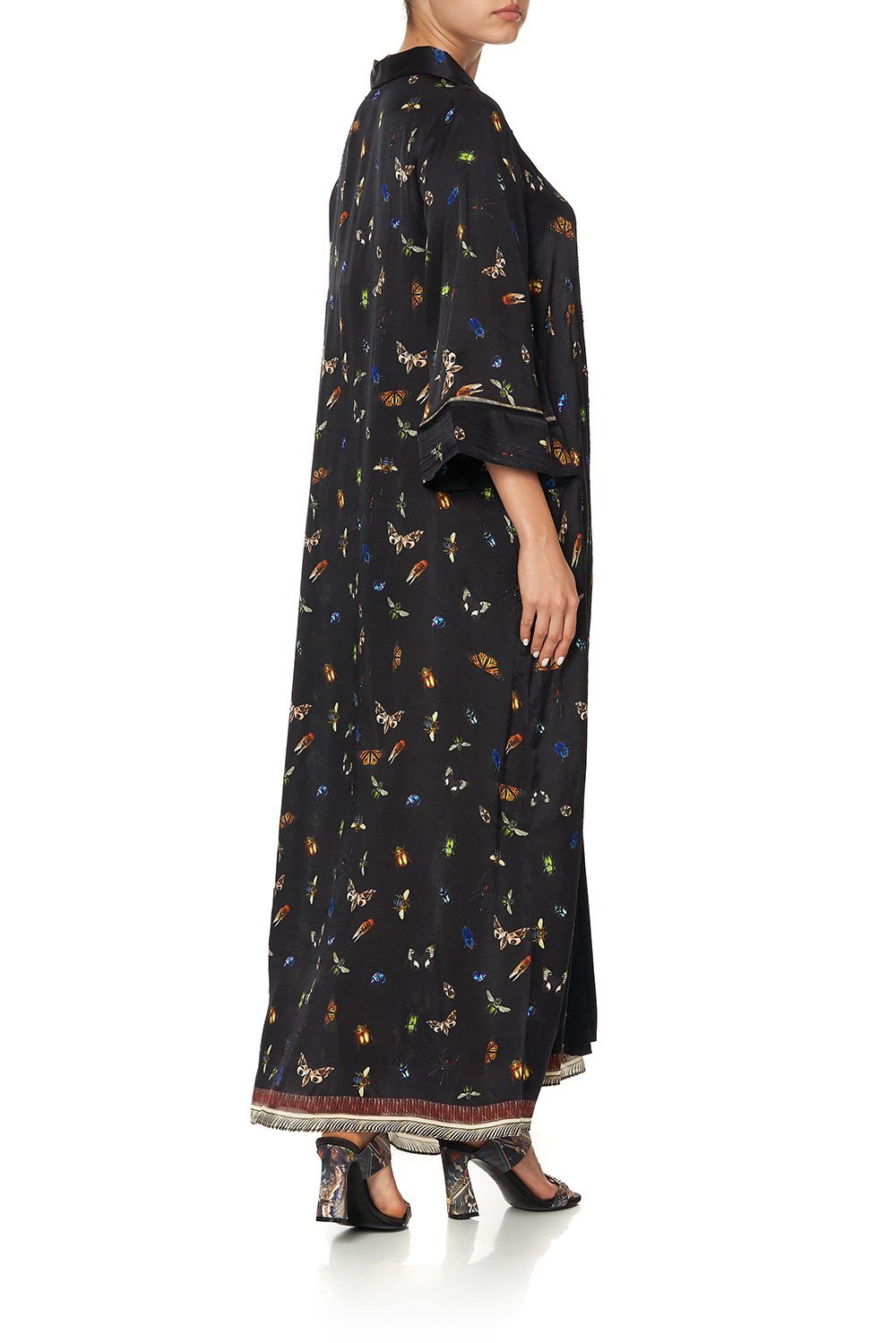 LOOSE SHIRT DRESS WITH CENTRE FRONT SPLIT LOVE BUG