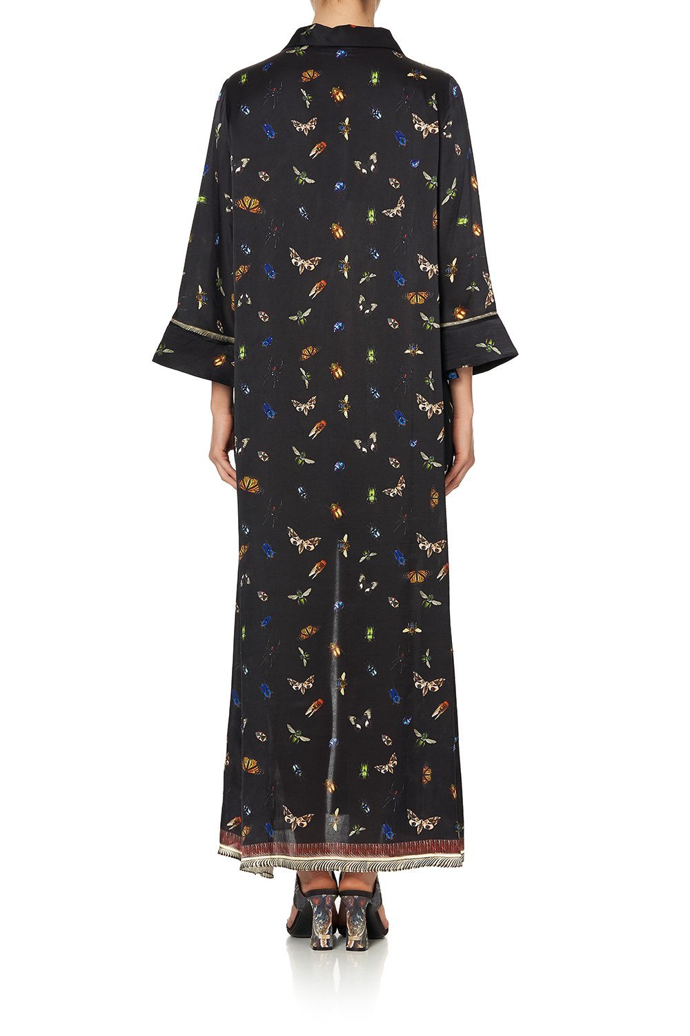 LOOSE SHIRT DRESS WITH CENTRE FRONT SPLIT LOVE BUG