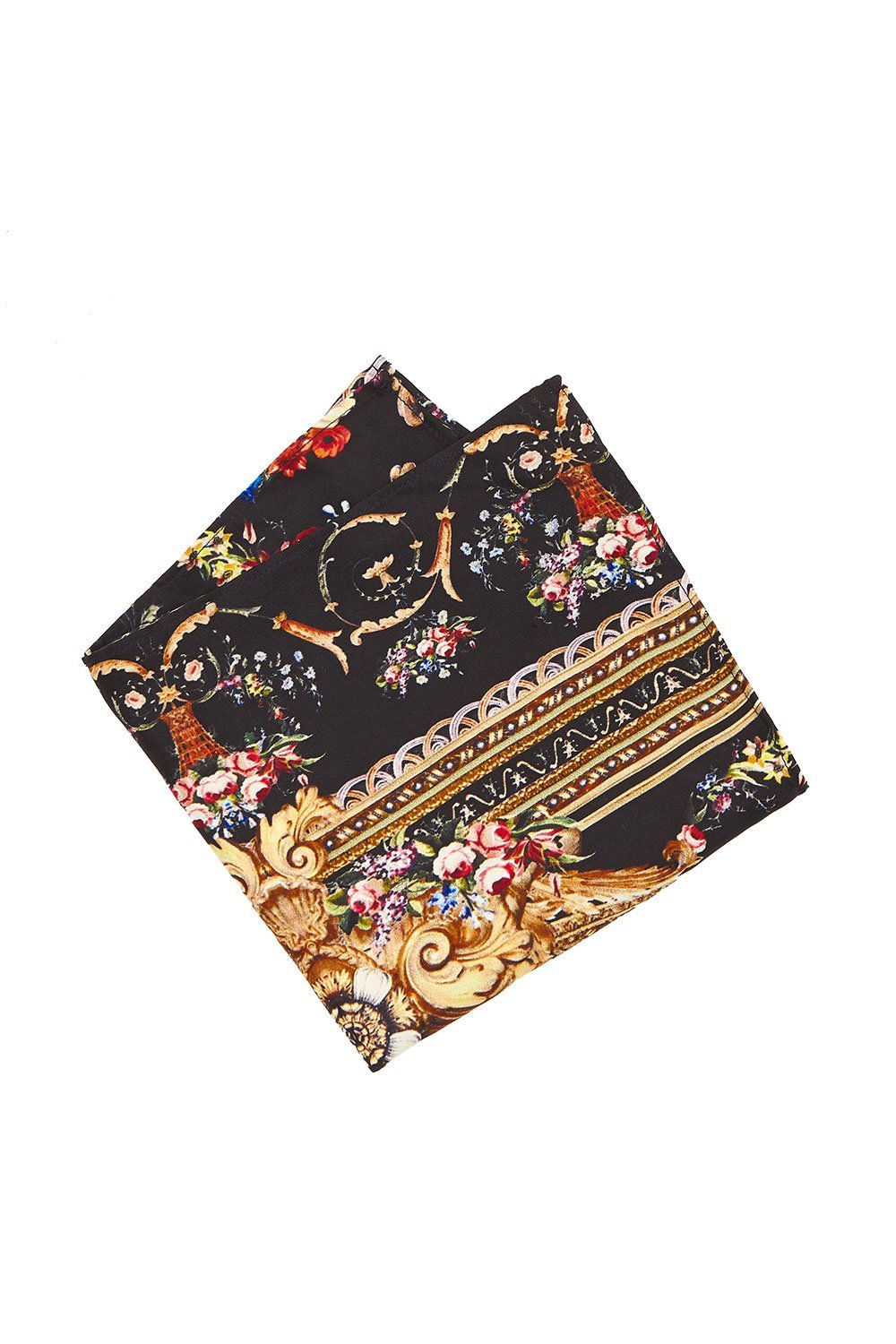 CAMILLA MENS POCKET SQUARE FRIEND IN FLORA