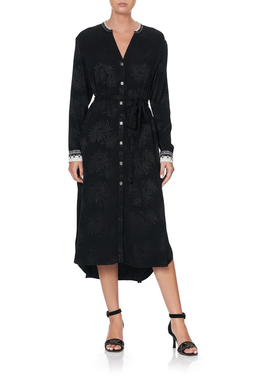 MID LENGTH SHIRT DRESS WATCHFUL WINGS