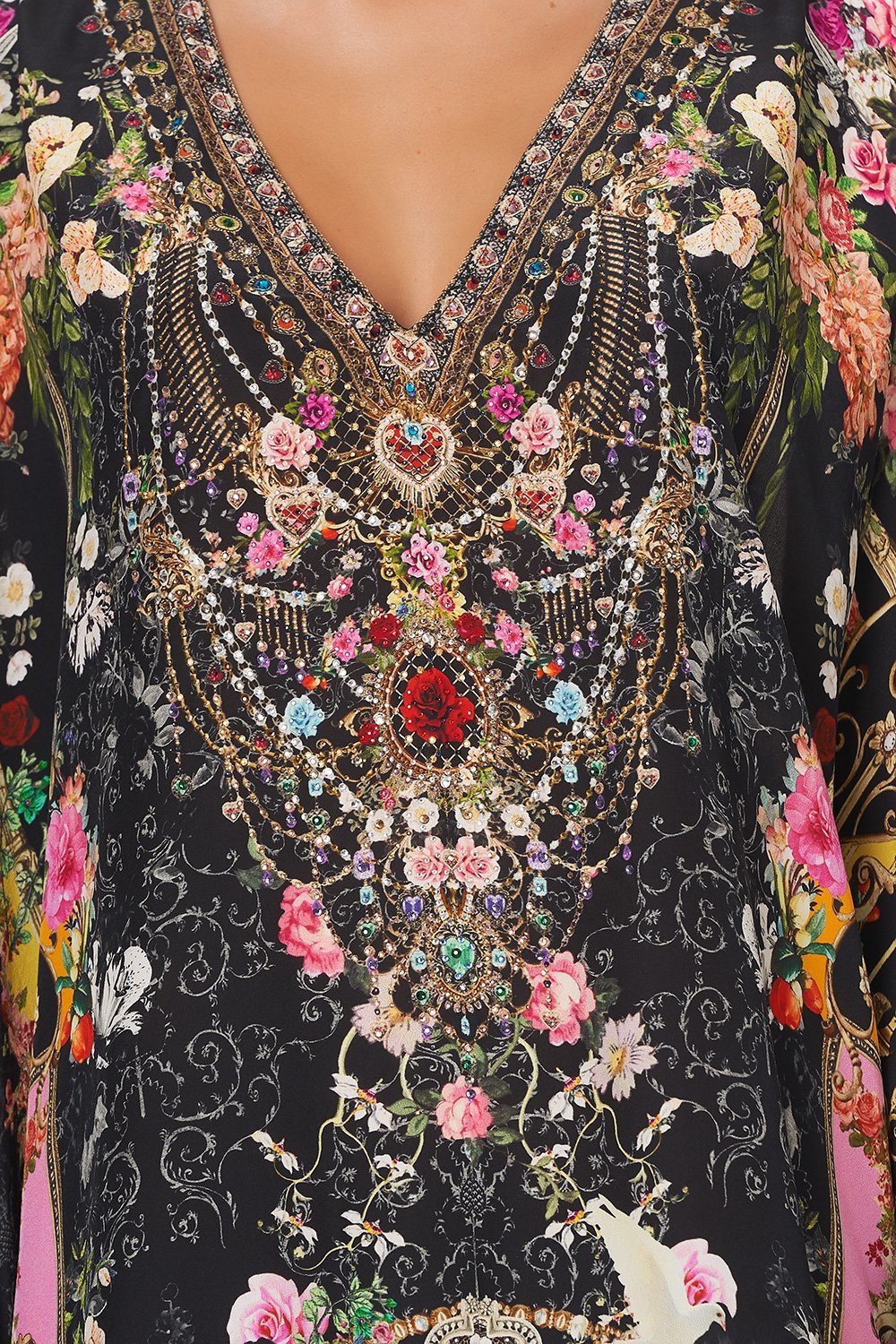 MIDI KAFTAN WITH BUTTON UP SLEEVES MONTAGUES CAPULET