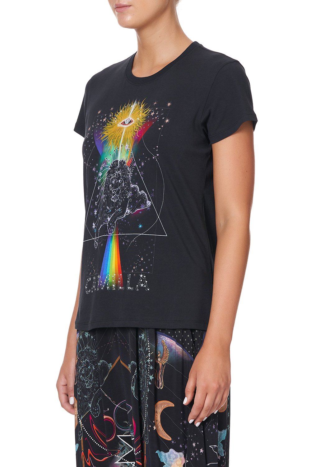 SLIM FIT ROUND NECK T-SHIRT MIDNIGHT MOON HOUSE