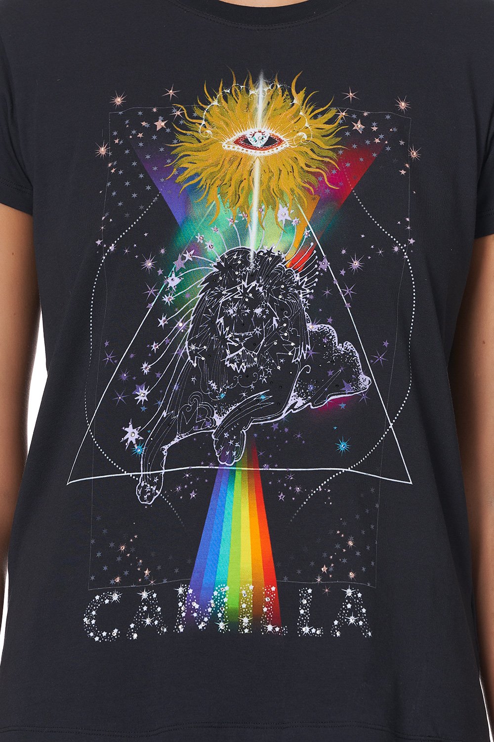 SLIM FIT ROUND NECK T-SHIRT MIDNIGHT MOON HOUSE