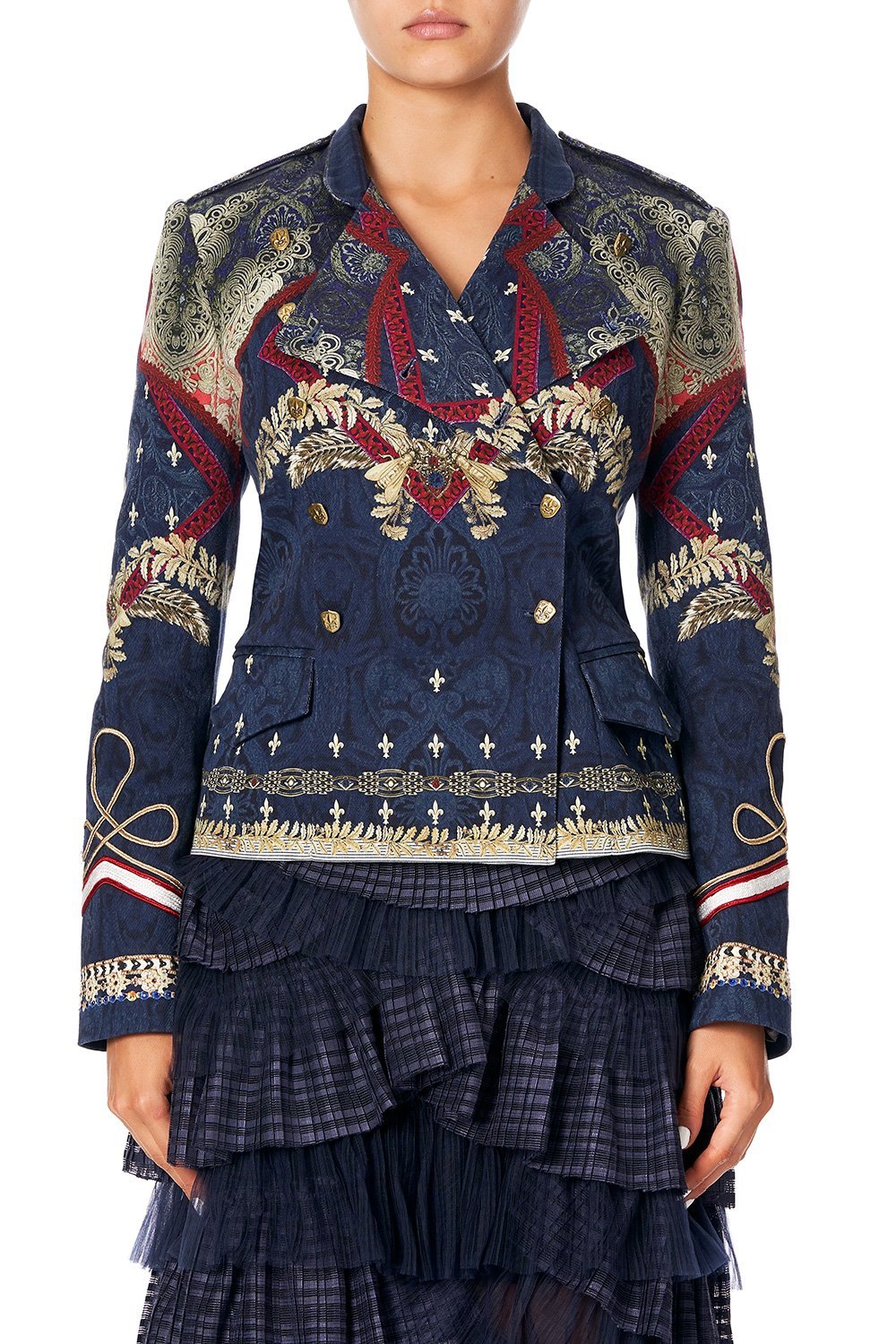 DOUBLE BREASTED TAILORED JACKET THIS CHARMING WOMAN