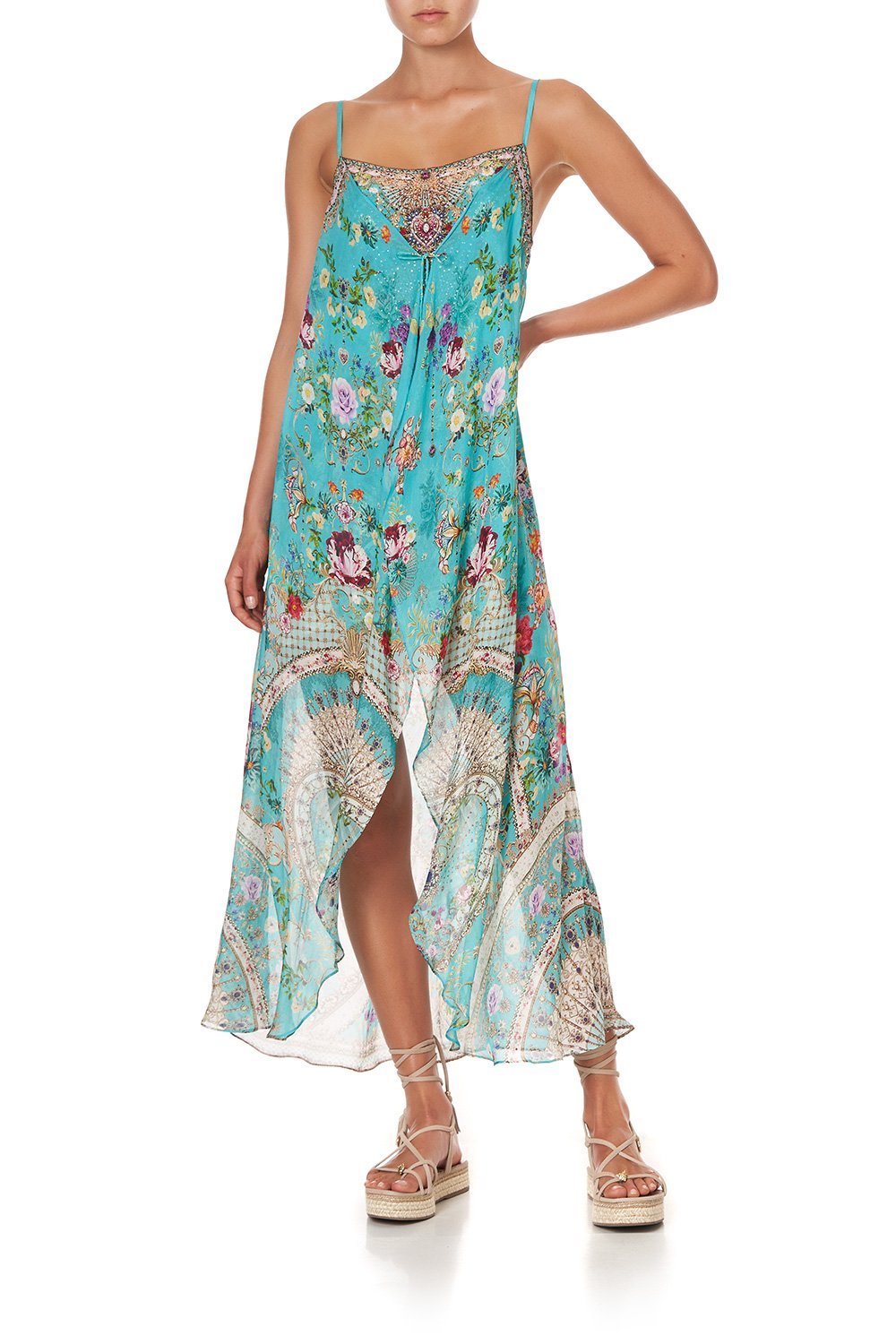 MINI DRESS WITH LONG OVERLAY A SONNET FOR SATINE