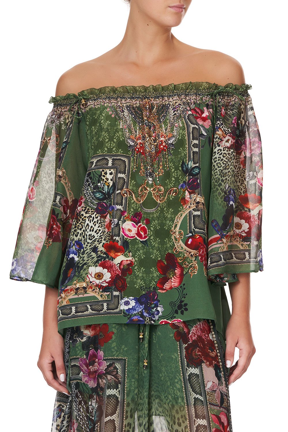 OFF SHOULDER FLARE BLOUSE TALES OF TIME