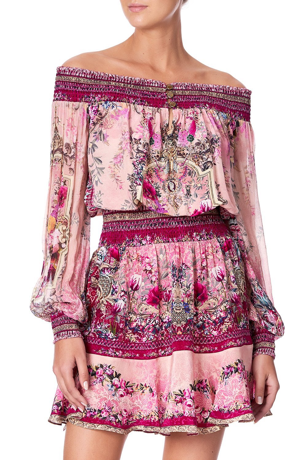 OFF SHOULDER SHORT DRESS LA BELLE