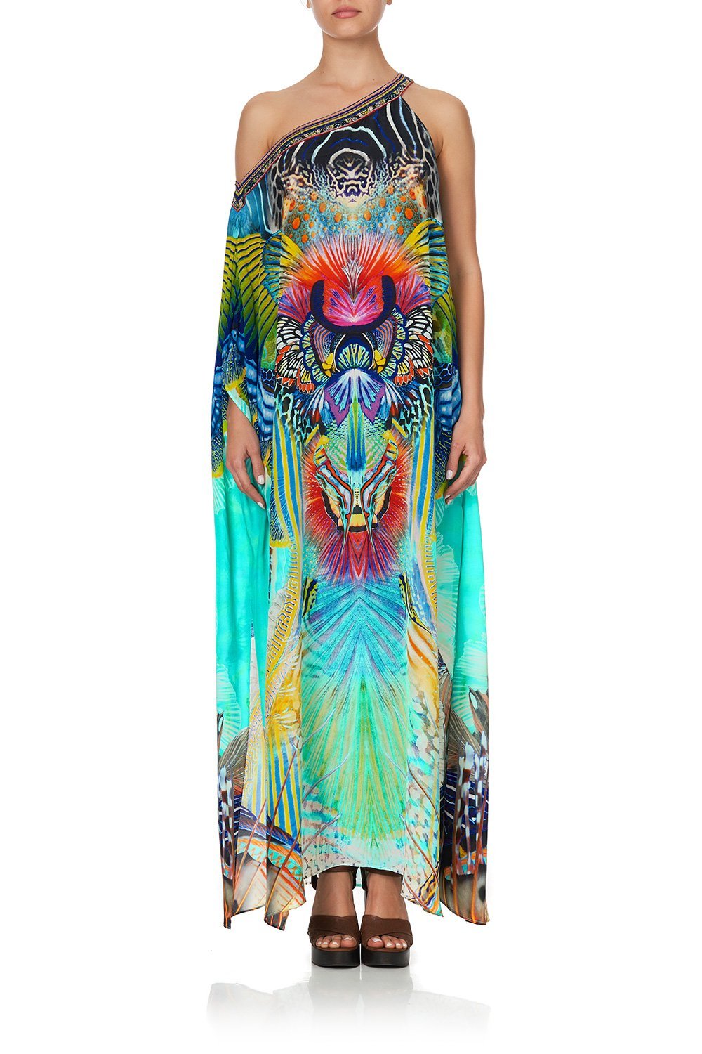 ONE SHOULDER KAFTAN WITH NECKBAND REEF WARRIOR