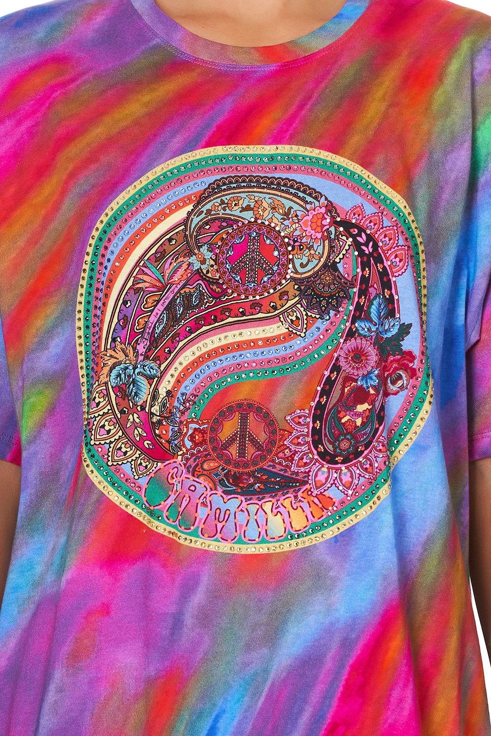 OVERSIZE BAND TEE PSYCHEDELICA