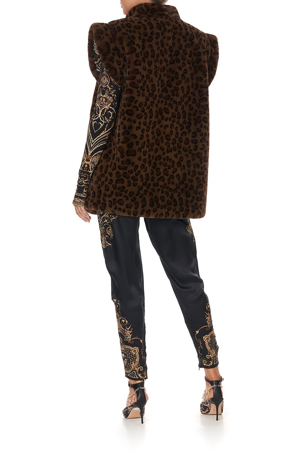 OVERSIZED FEUX FUR GILET - FLOW STUDIO 54