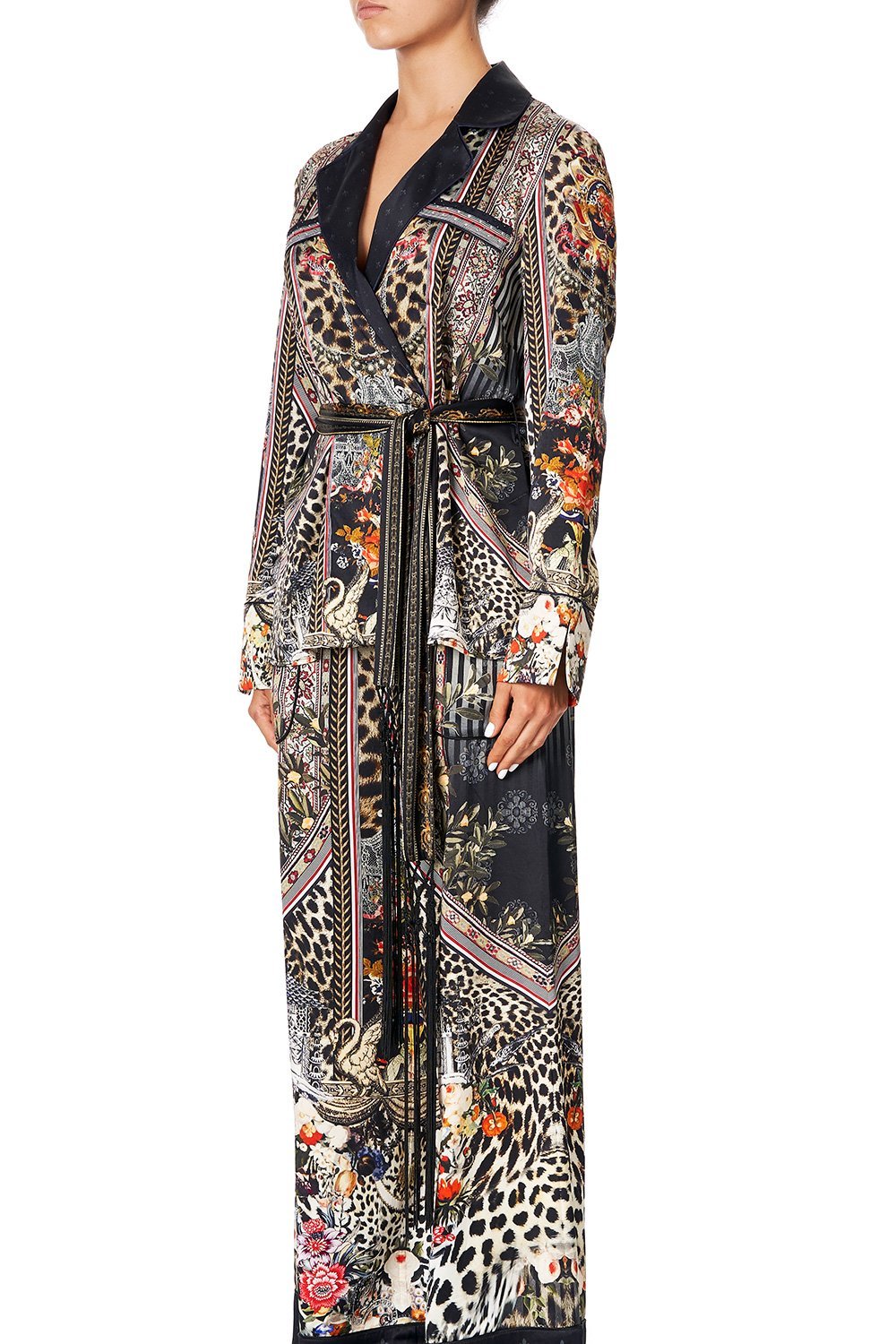 CAMILLA PAJAMA SUIT JACKET MARAIS AT MIDNIGHT