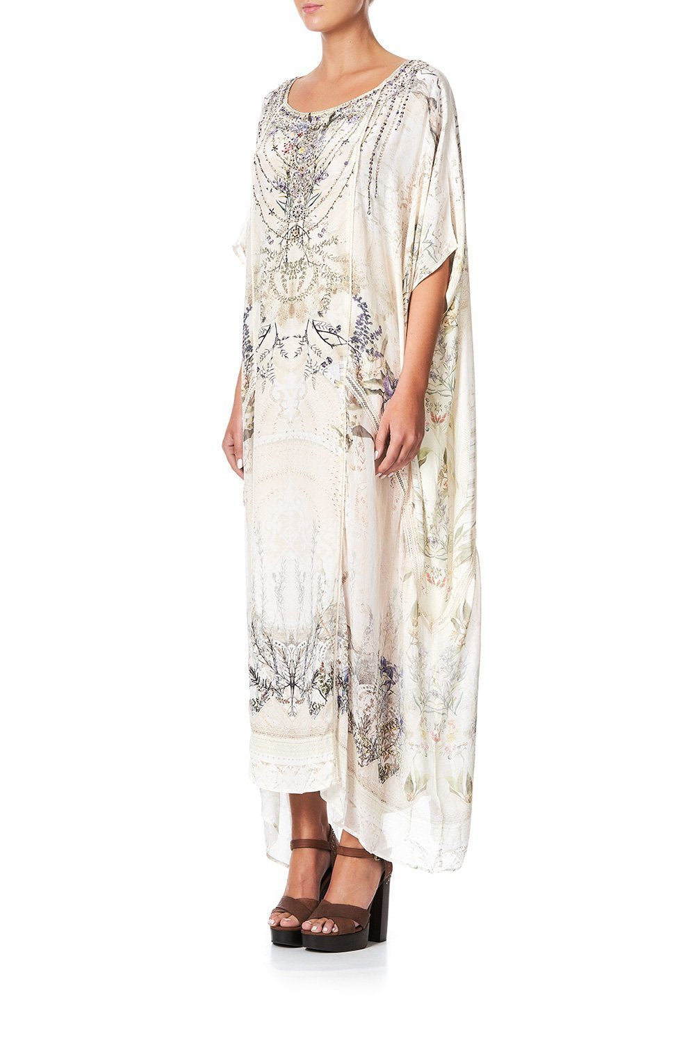 PANELLED ROUND NECK KAFTAN MEMORIES OF MOREE