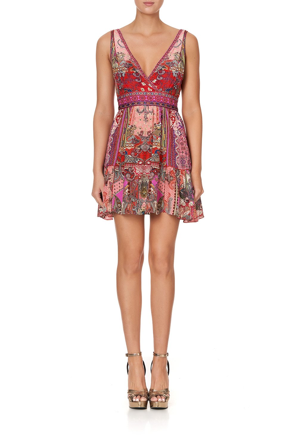 PANELLED SHORT DRESS LOTUS LOVERS