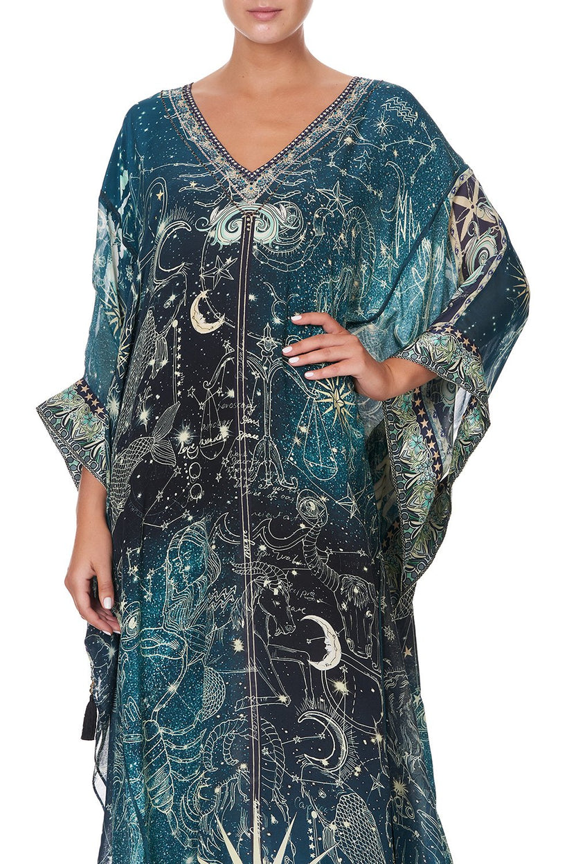 PANELLED WRAP KAFTAN MONSERRATE MAGIC