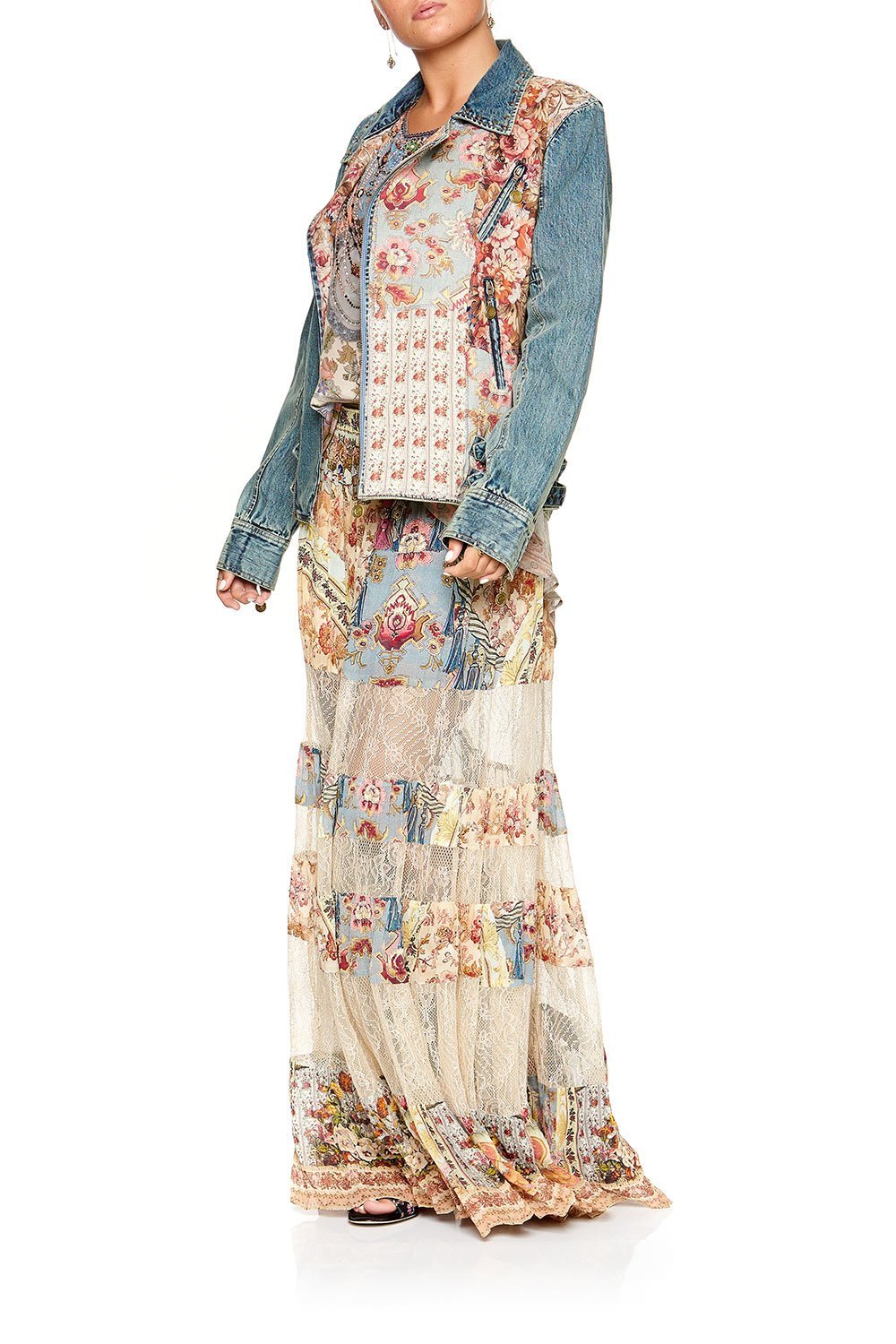 CAMILLA PATCHWORK DENIM JACKET JEANNE QUEEN