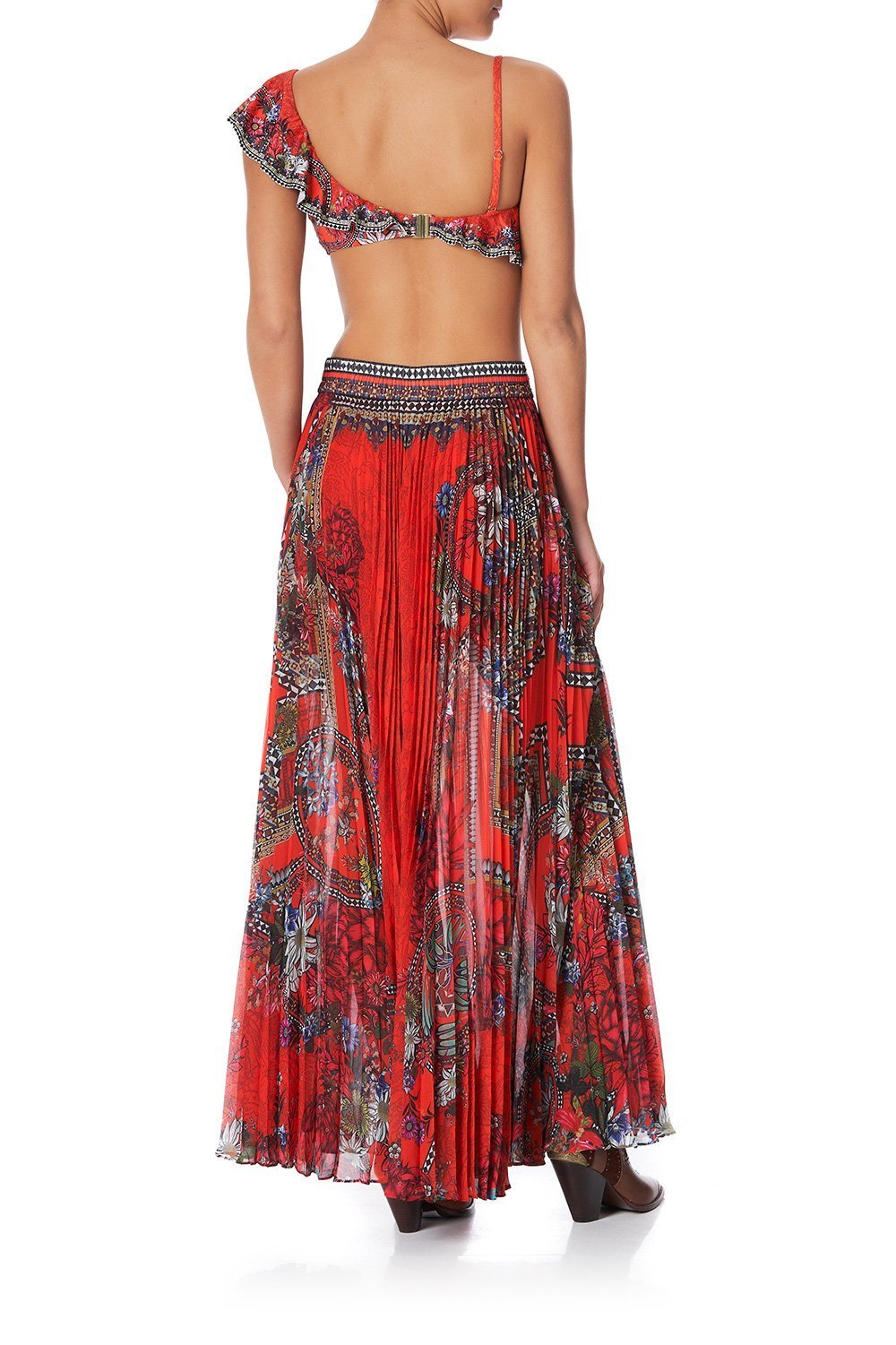 ONE SHOULDER FRILL BRA WONDERING WARATAH