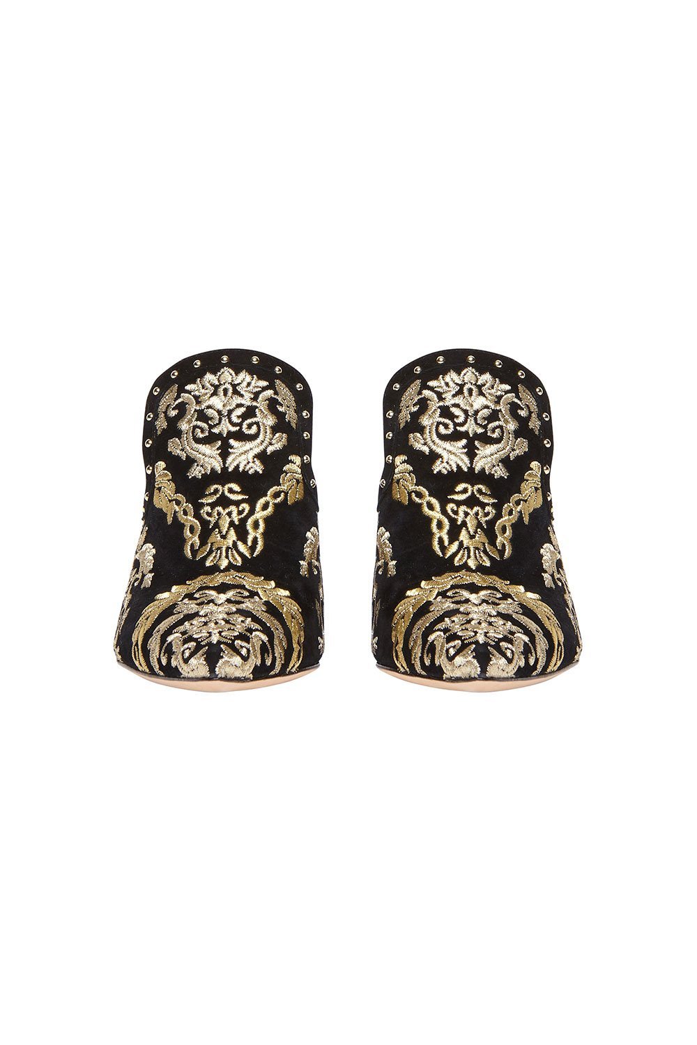 CAMILLA POINT HEEL MULE BLACK CONTEMPOARY