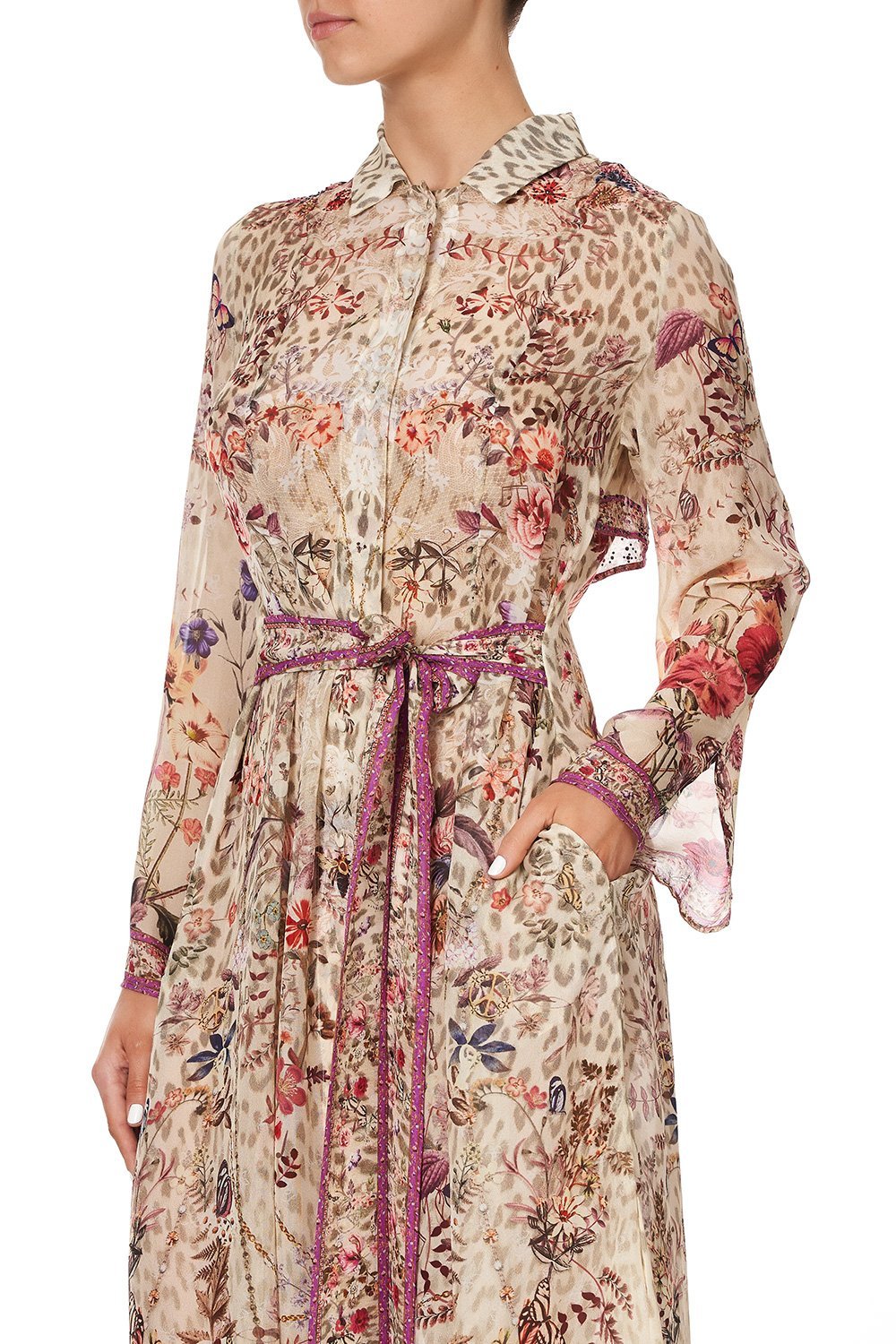 PRINTED TRENCH DRIFTING DREAMER