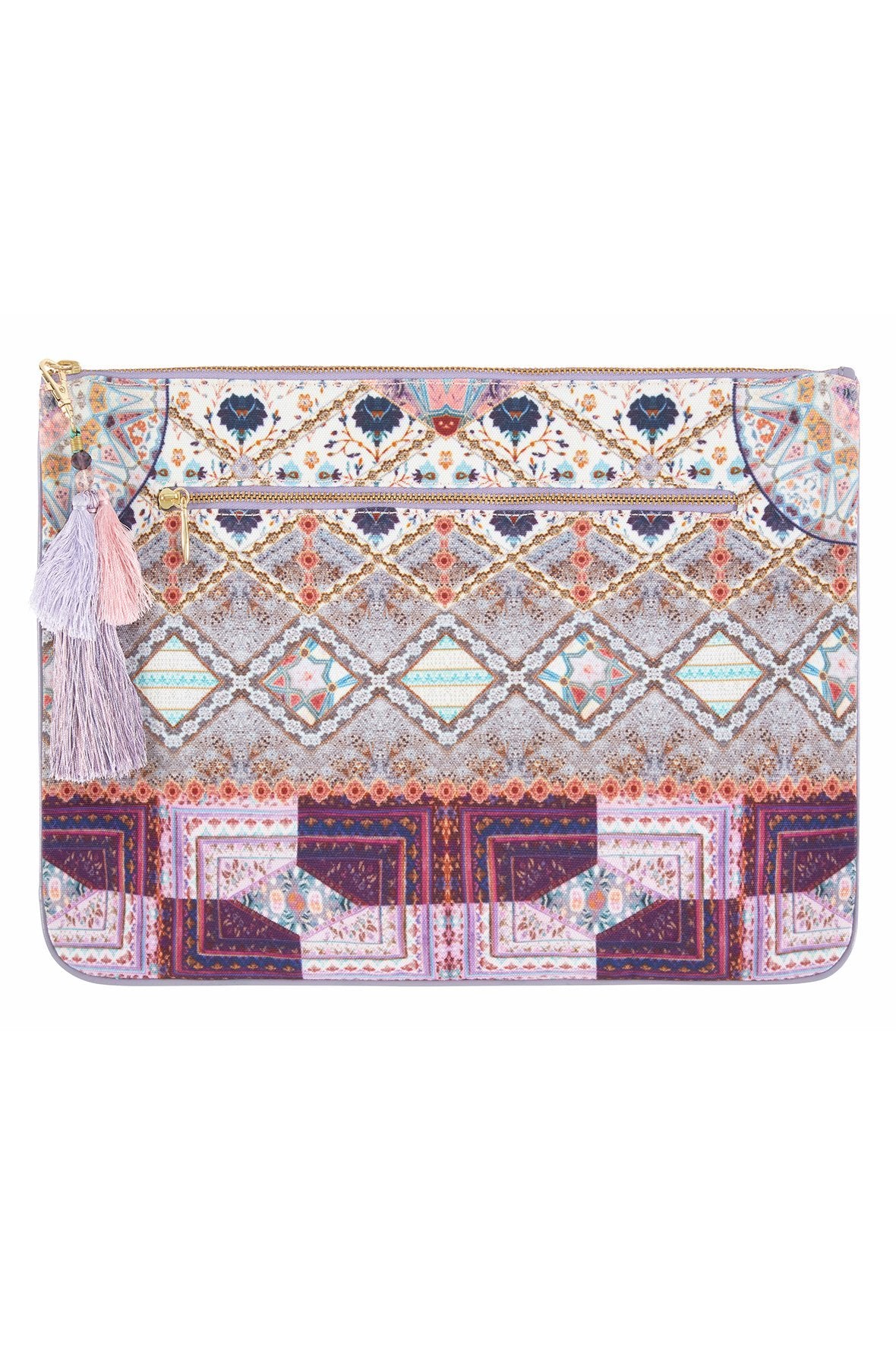 TALES OF TATIANA LARGE CANVAS CLUTCH