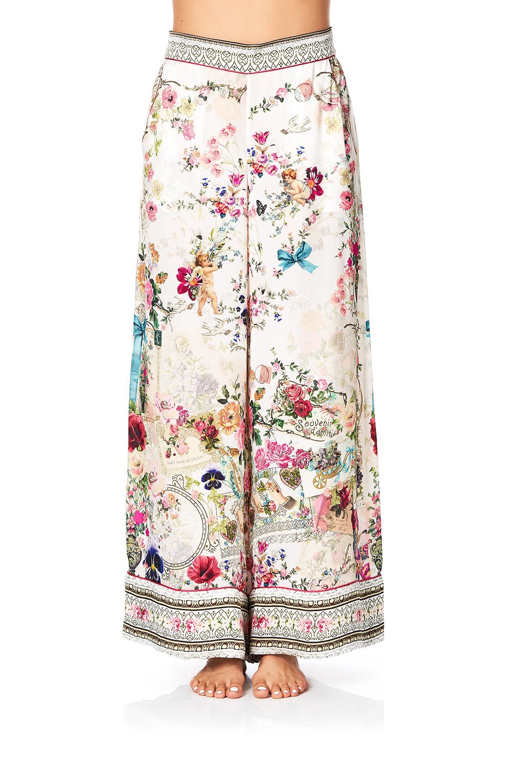 SLEEPWEAR WIDE LEG PJ PANTS JARDIN POSTCARDS