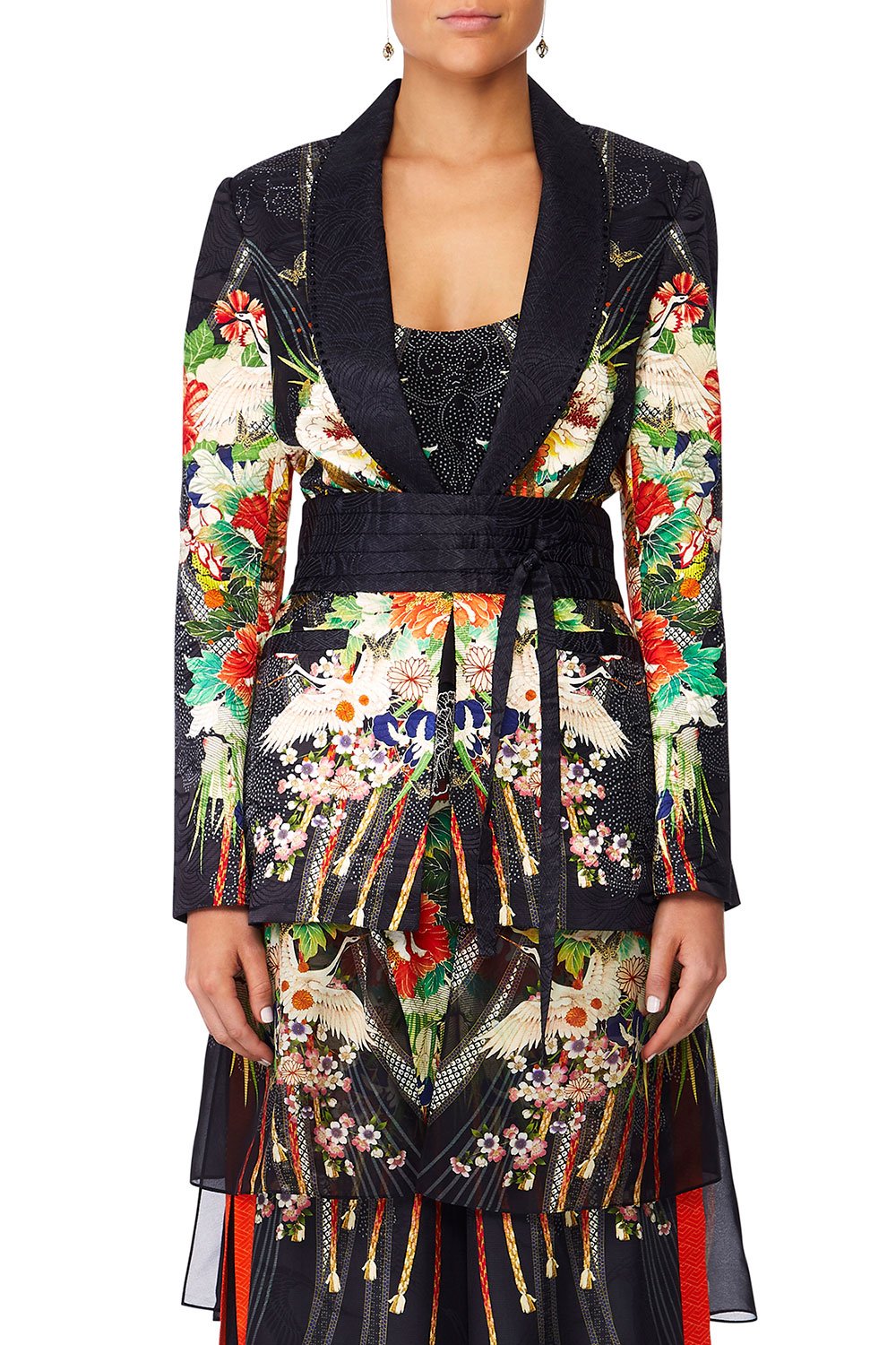 CAMILLA QUEEN OF KINGS BLAZER WCHIFFON CONTRAST