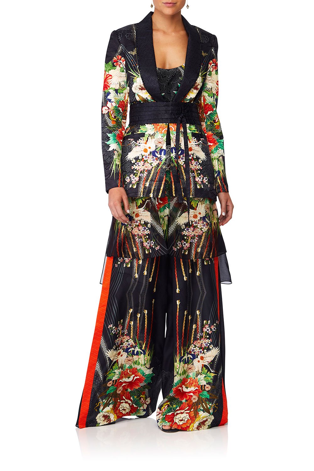 CAMILLA QUEEN OF KINGS BLAZER WCHIFFON CONTRAST