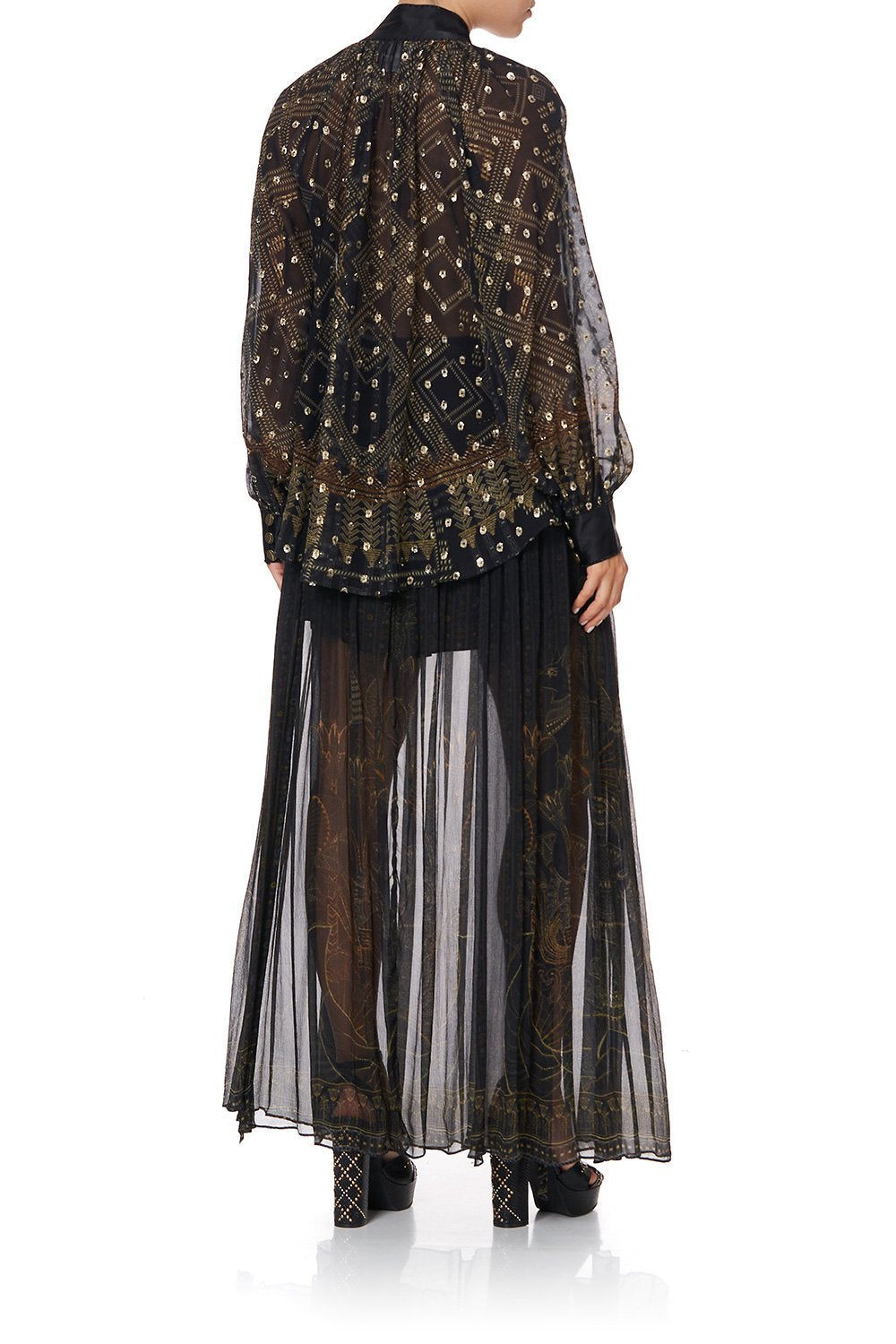 RAGLAN BUTTON UP SHIRT COBRA KING