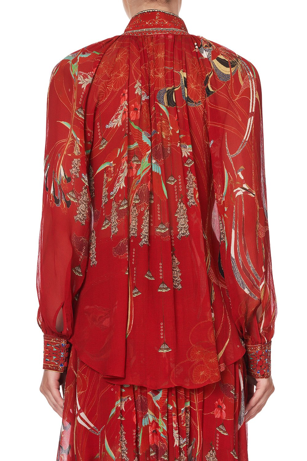 RAGLAN BUTTON UP SHIRT FORBIDDEN FRUIT