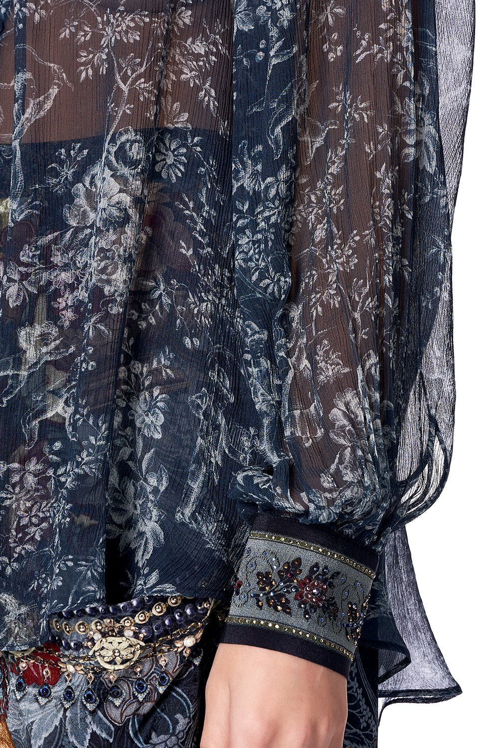 RAGLAN BUTTON UP SHIRT HOTEL BOHEME