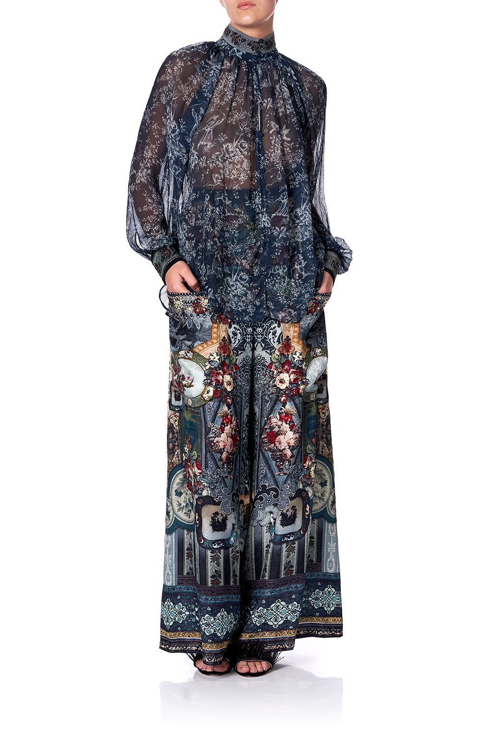 RAGLAN BUTTON UP SHIRT HOTEL BOHEME