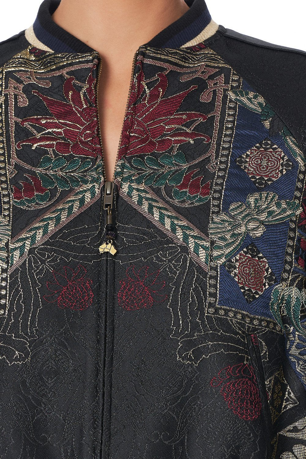 RAGLAN SLEEVE BOMBER JACKET BOTANICAL CHRONICLES