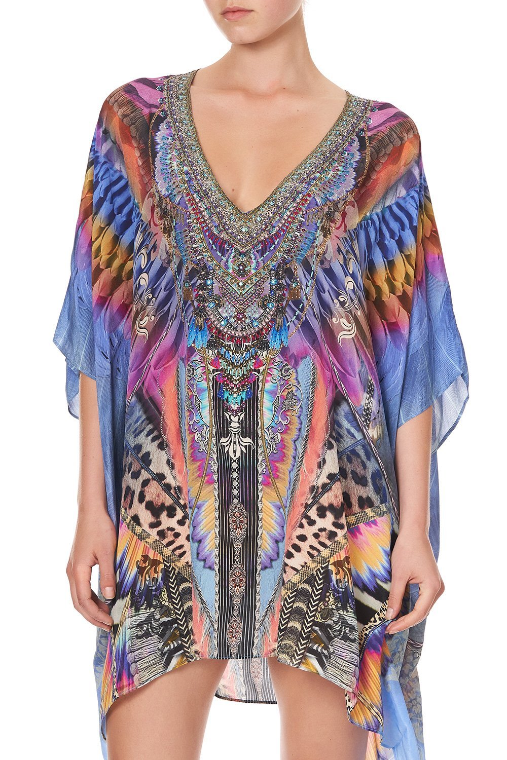 RECTANGULAR V NECK KAFTAN LOVE ON THE WING