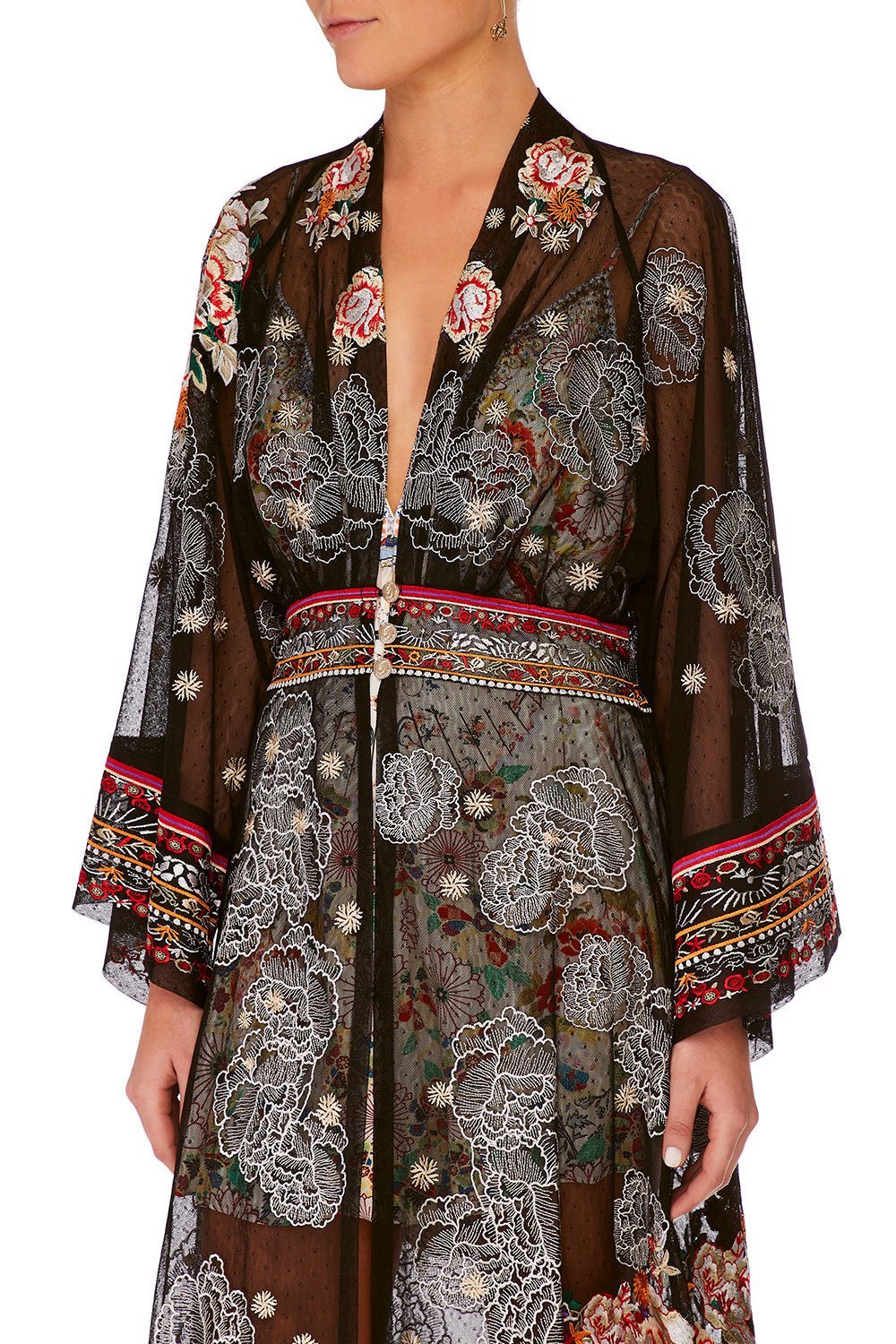 CAMILLA TIME AFTER TIME ROBE WITH ELASTIC BACK WAIST