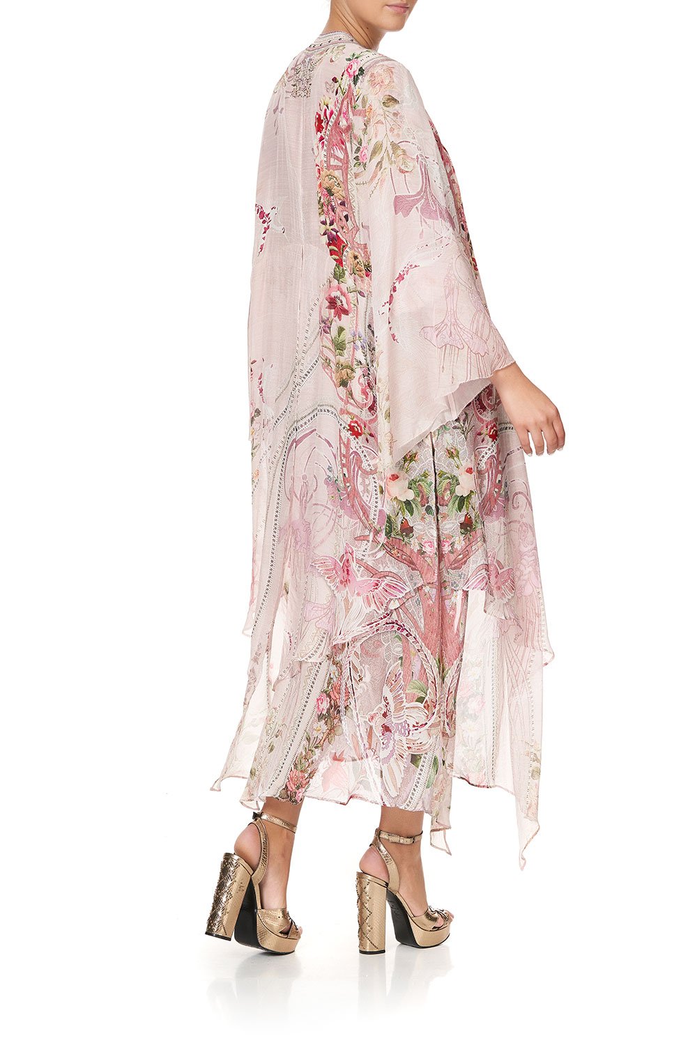 ROBE WITH DOUBLE LAYERED HEM ISTENANYA