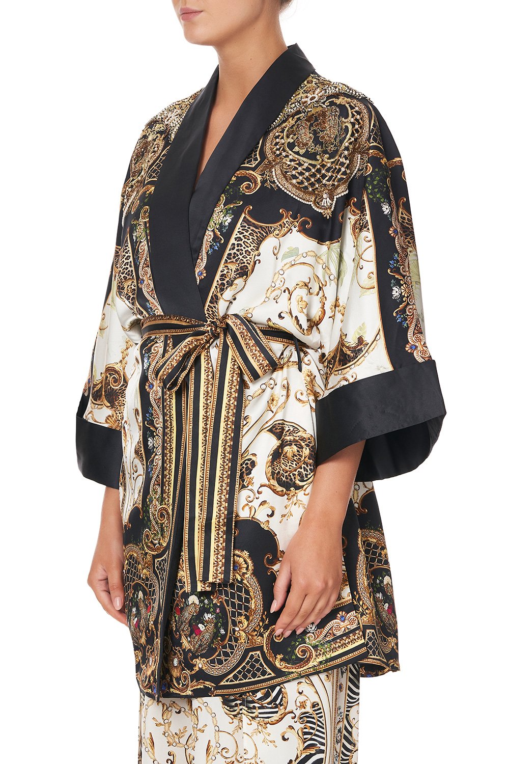 ROBE WITH NARROW COLLAR STUDIO 54