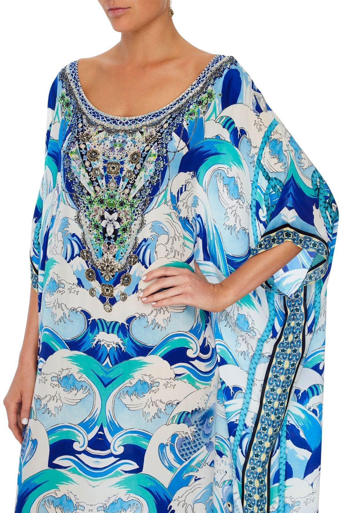 ROUND NECK KAFTAN BLUE JEAN BABY