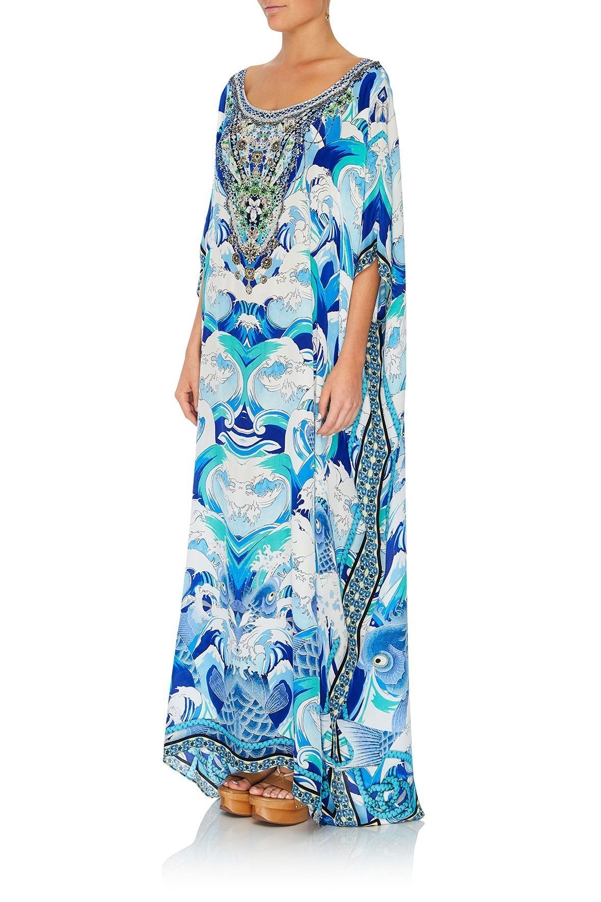 ROUND NECK KAFTAN BLUE JEAN BABY