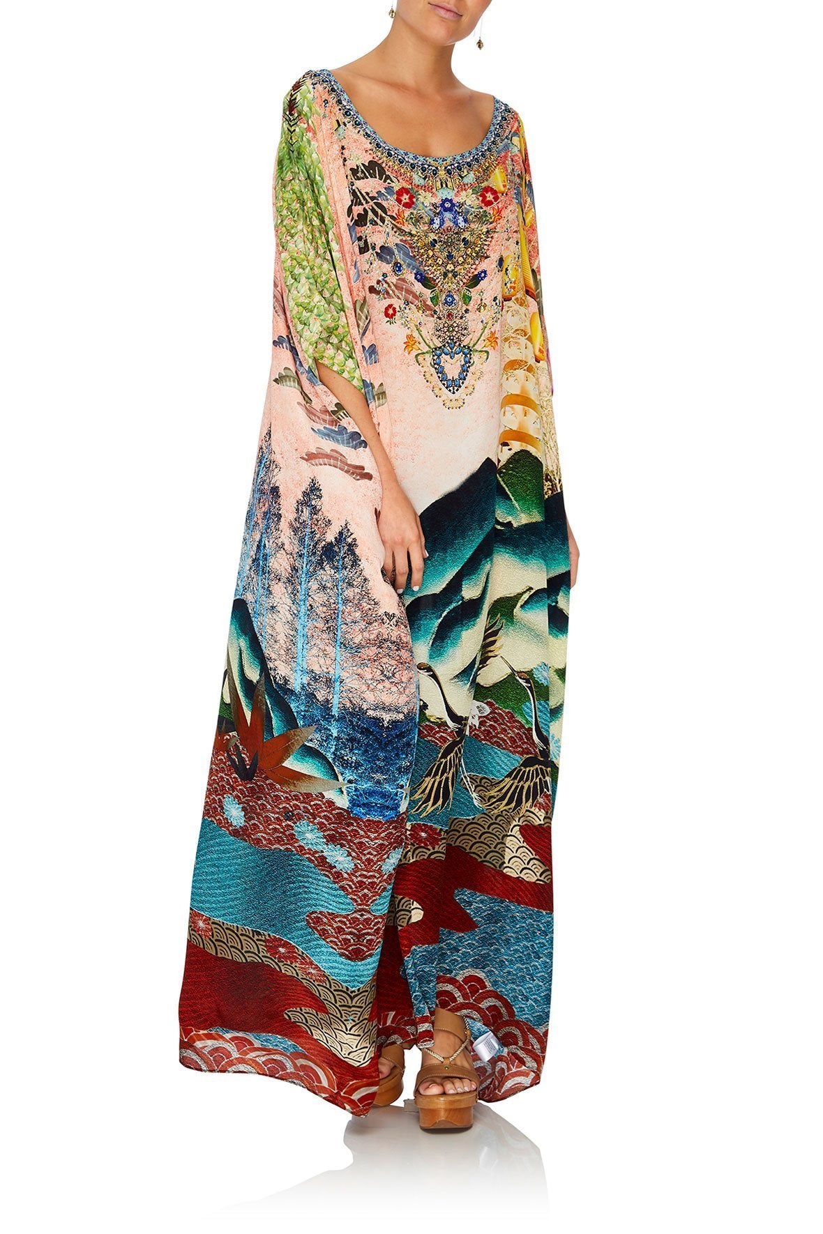 ROUND NECK KAFTAN CALM IN THE WILD