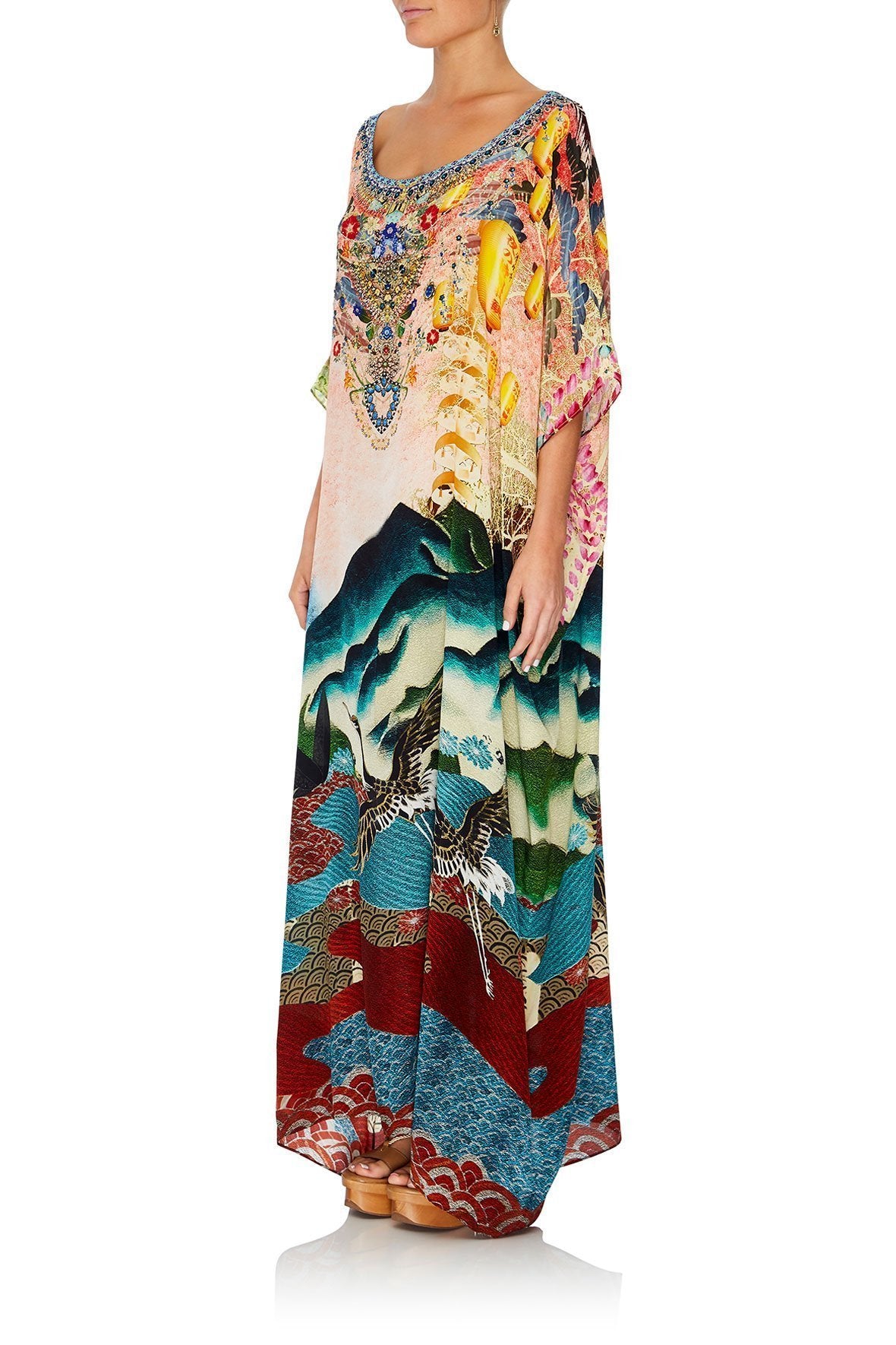 ROUND NECK KAFTAN CALM IN THE WILD