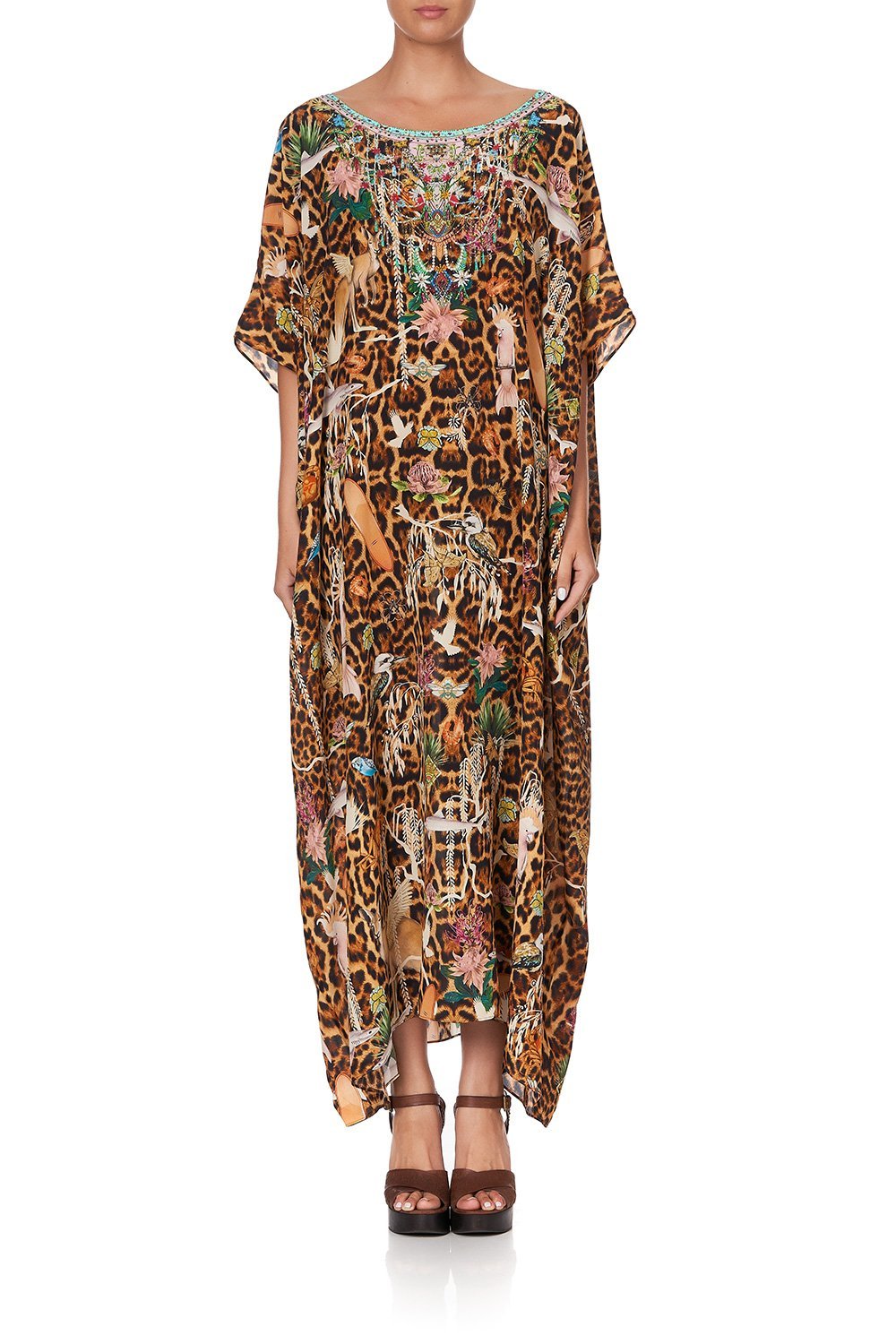 ROUND NECK KAFTAN FEUNA ELECTRO