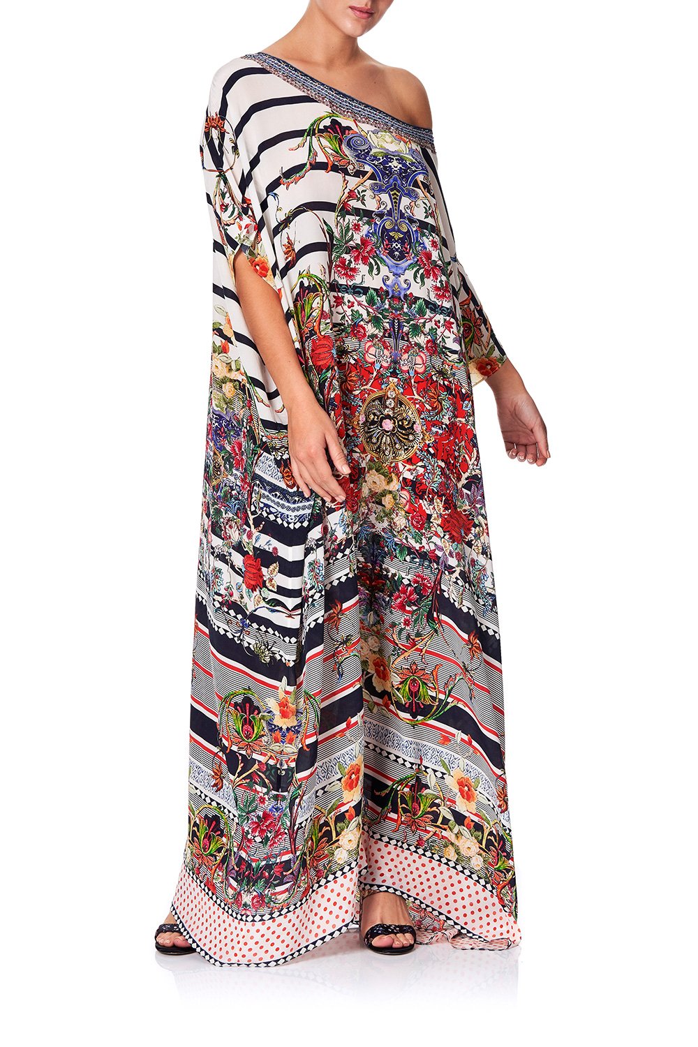 ROUND NECK KAFTAN JOIE DE VIVRE