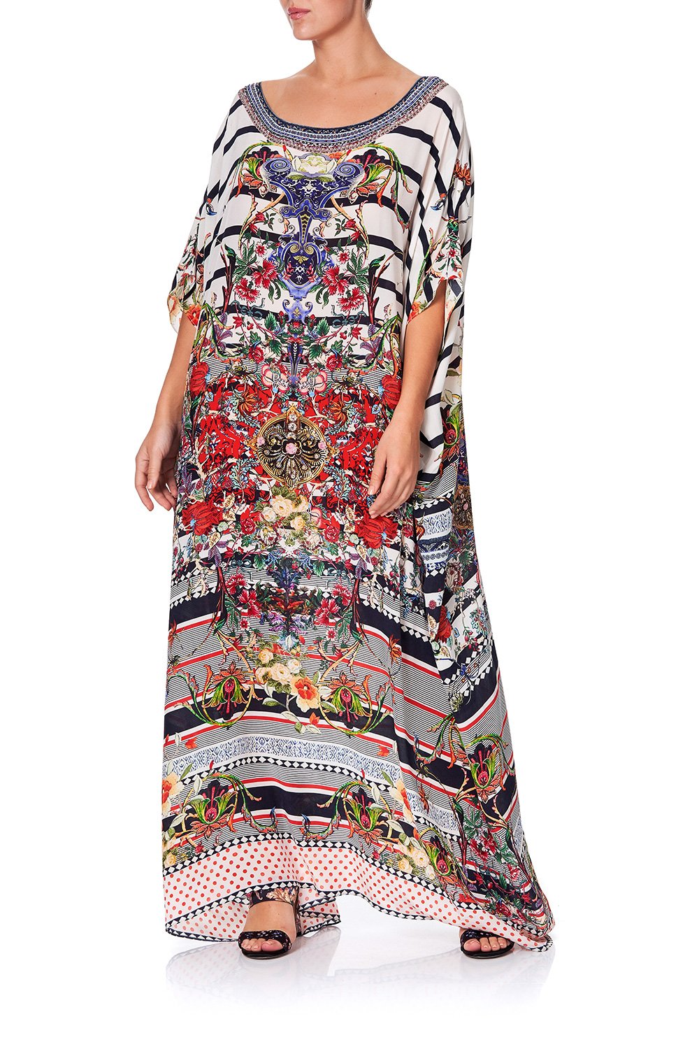 ROUND NECK KAFTAN JOIE DE VIVRE