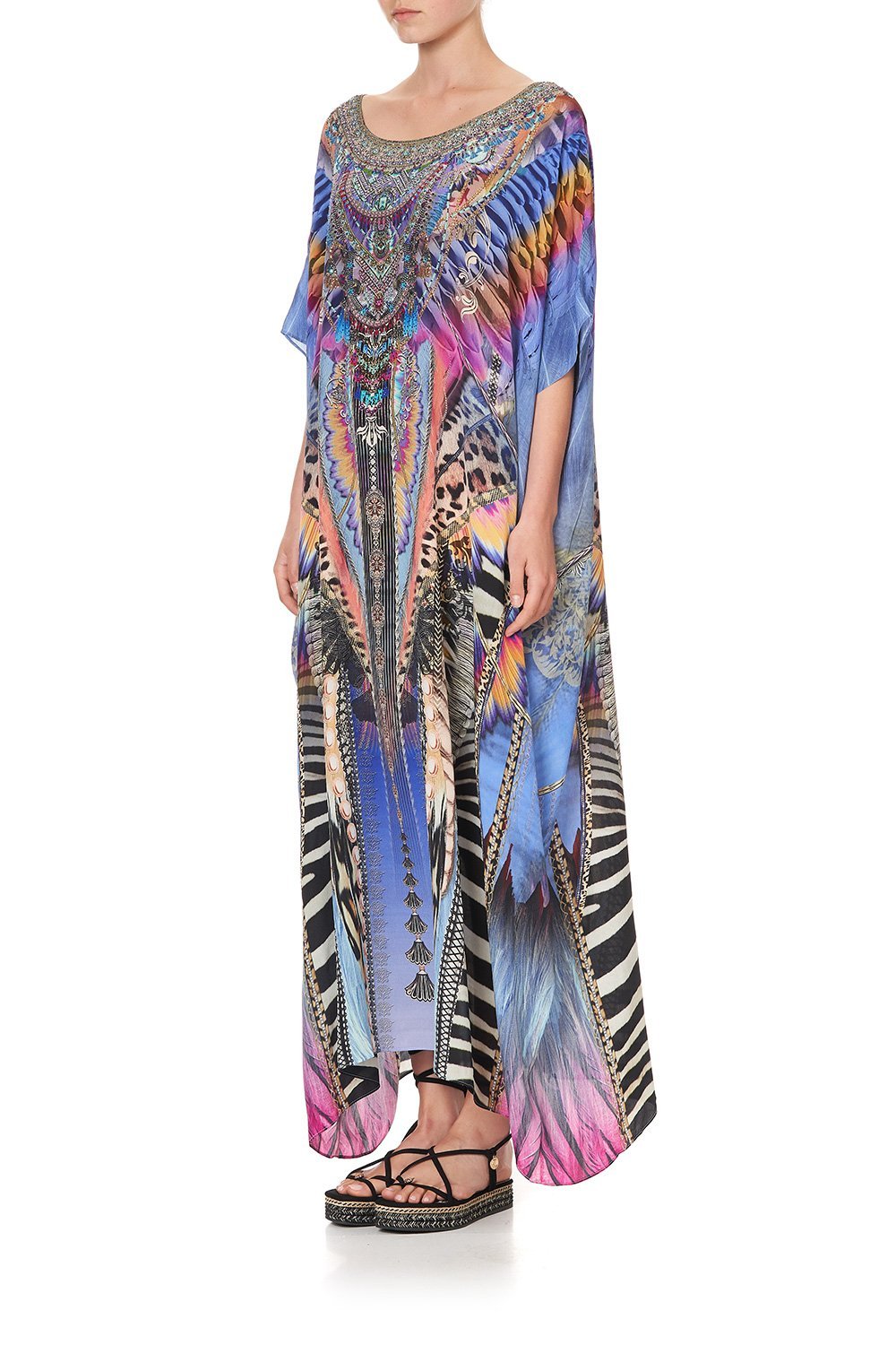 ROUND NECK KAFTAN LOVE ON THE WING