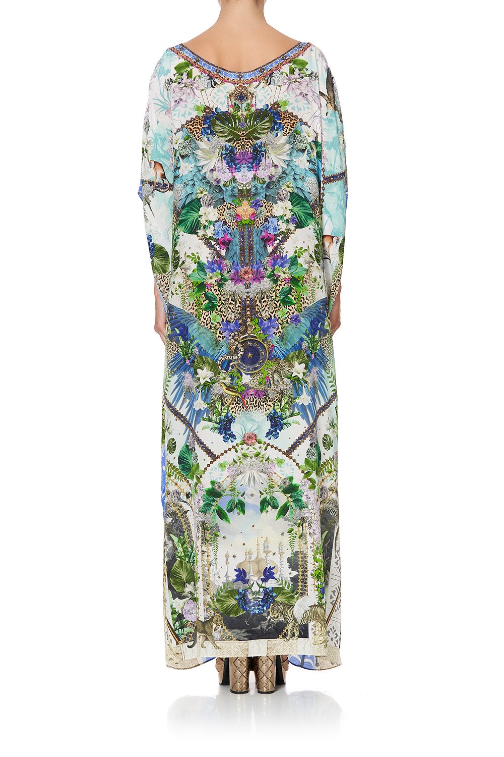 ROUND NECK KAFTAN MOON GARDEN