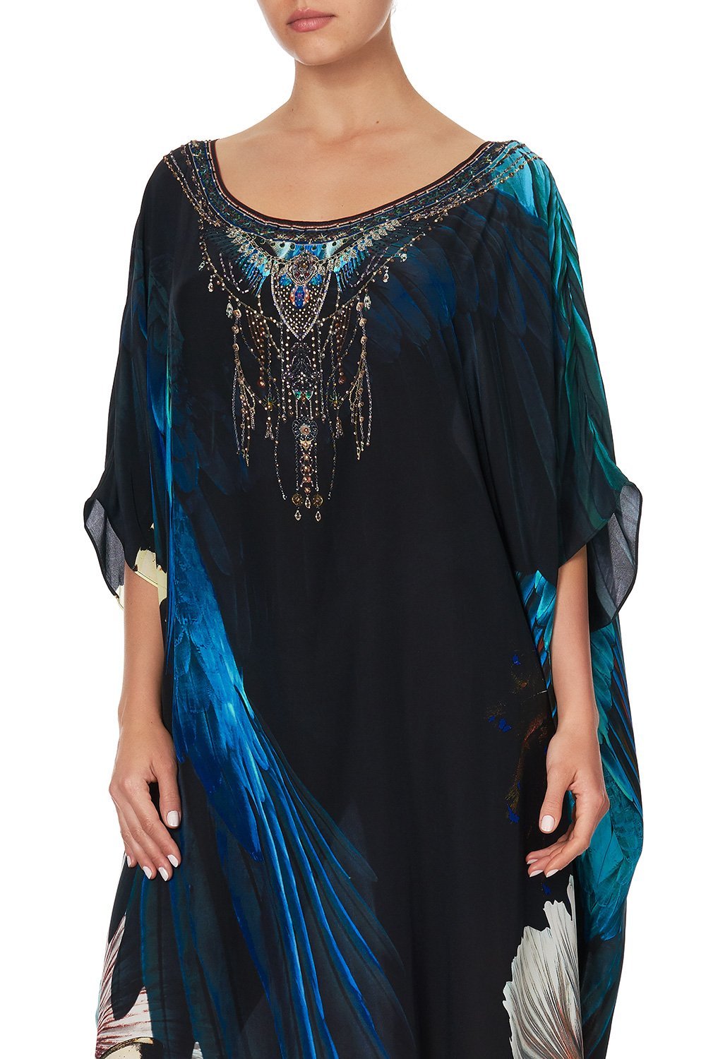ROUND NECK KAFTAN NIGHT FLIGHT