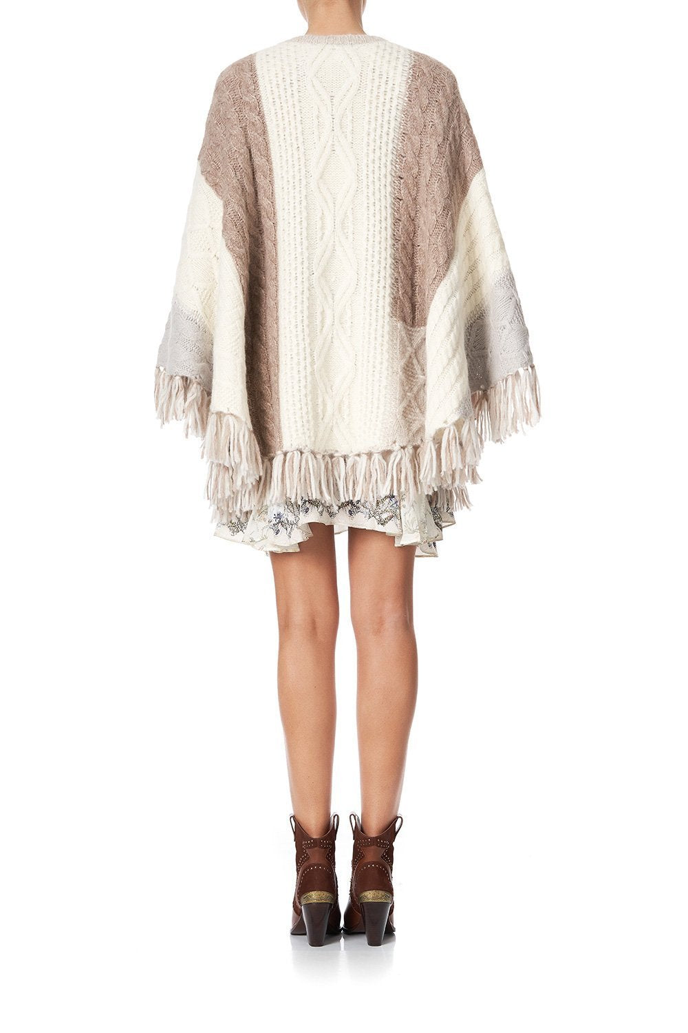 ROUND NECK PONCHO WITH POCKETS COUNTRY DIARIES