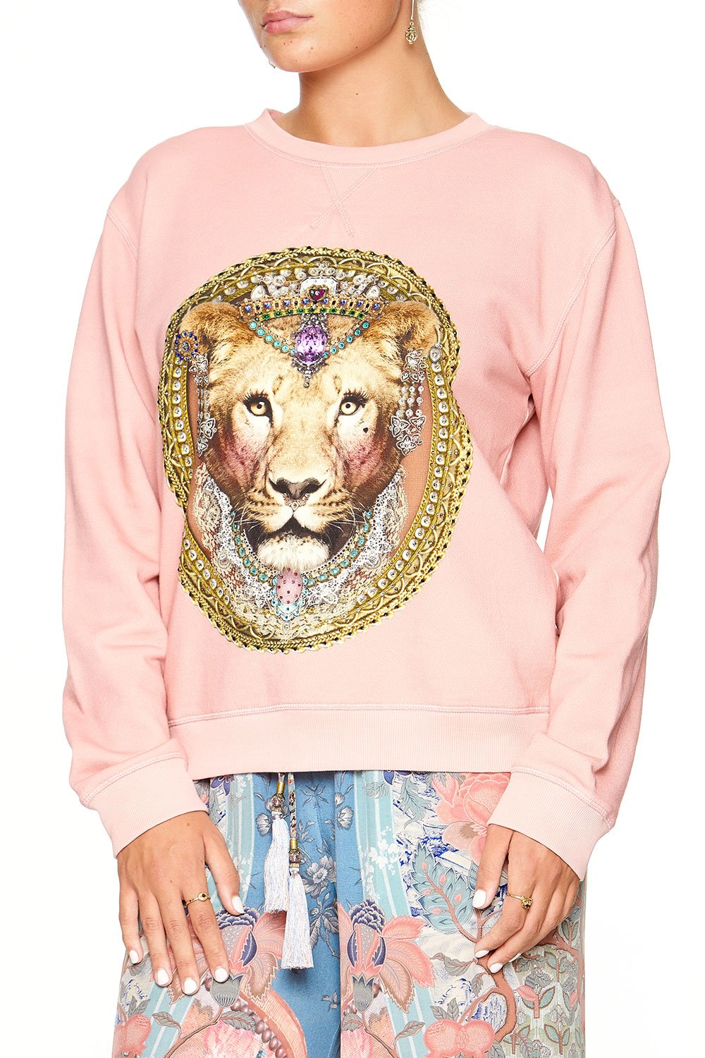 CAMILLA ROUND NECK SWEATER BLANCHES BLESSING